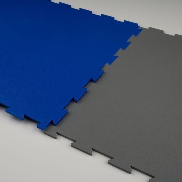 Модульна ПВХ плитка Преміум &laquo;Гладка шкіра&raquo;, колір синій SK-014 фото